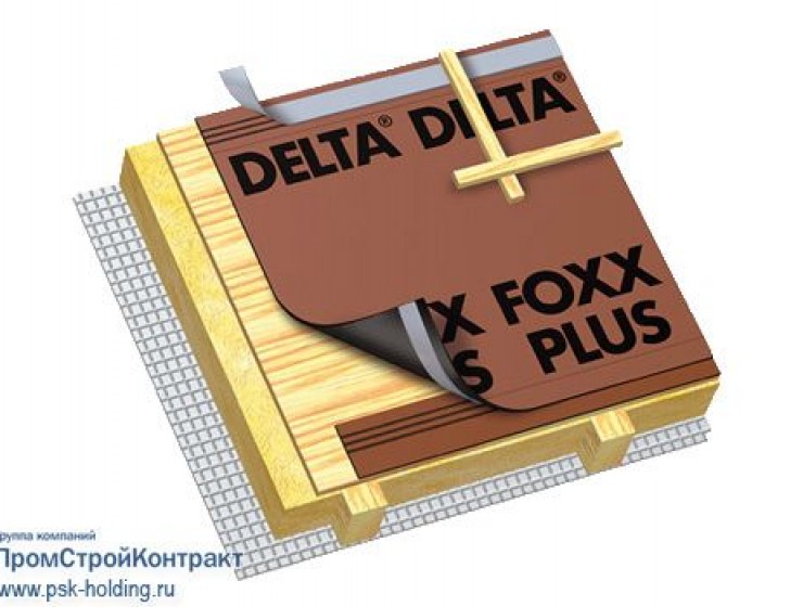 Диффузионная мембрана для утеплённых крыш сложной формы DELTA-FOXX (PLUS)